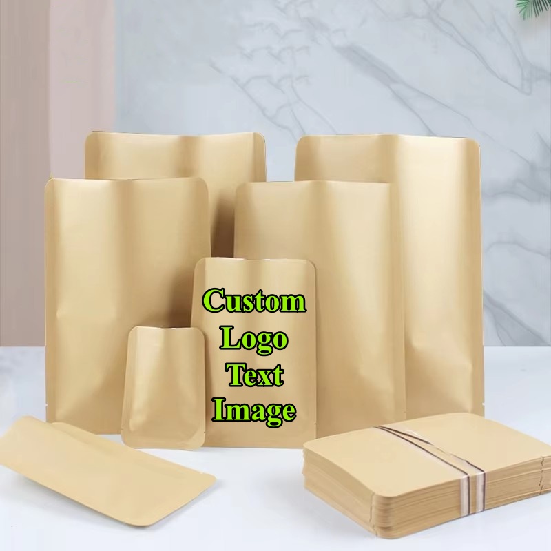 Kraft Soap Label - 200 шт. плоских пакетов из крафт-бумаги