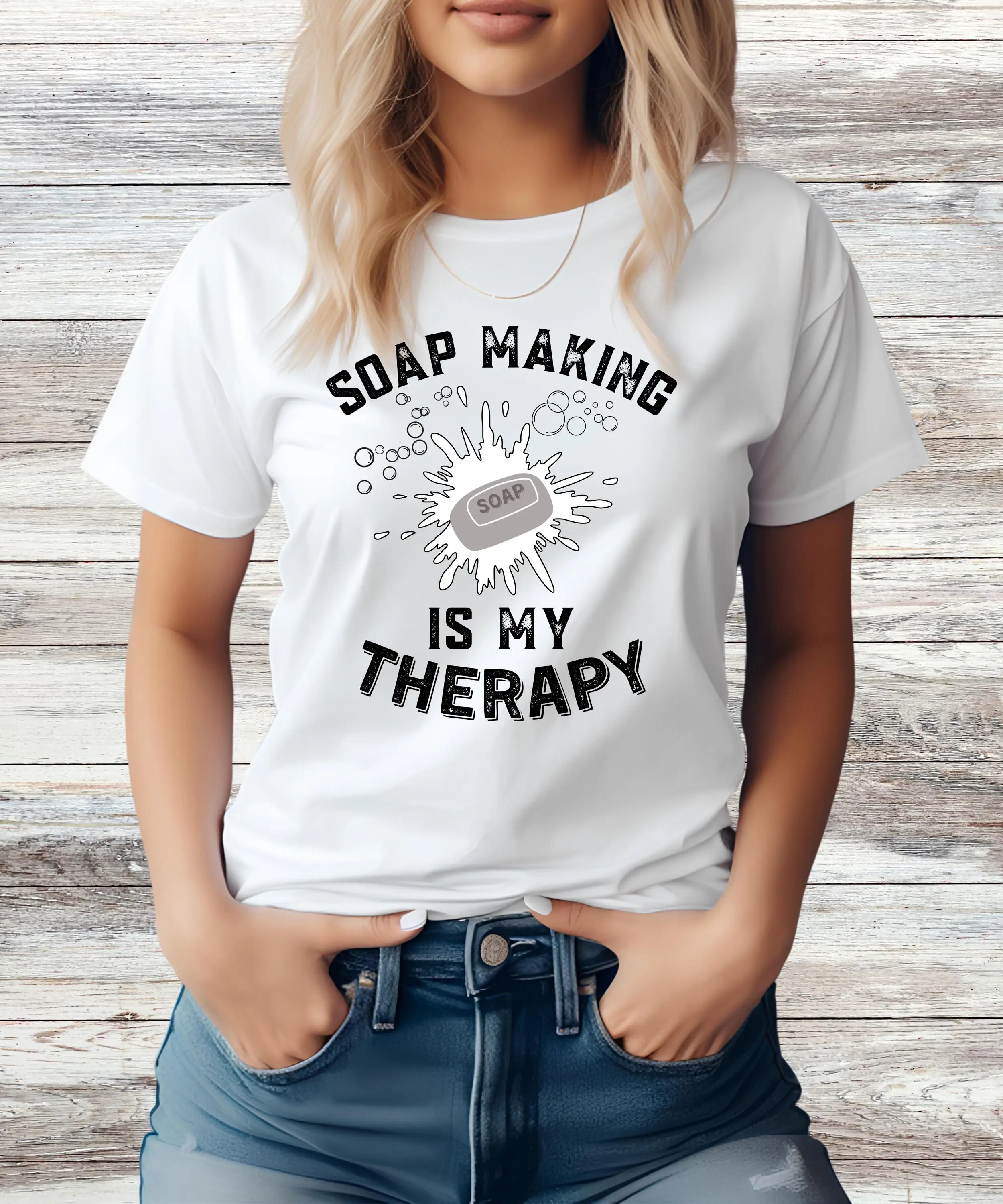 Soap Making Hobby - Футболка для любителей мыловарения: ручная работа,